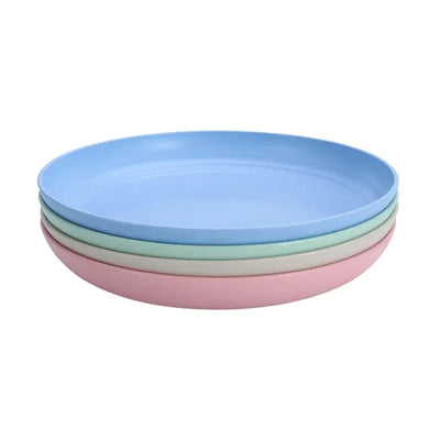 Elevate your table with eco-friendly elegance. These lightweight, durable wheat straw plates are perfect for everyday dining or stylish gatherings.