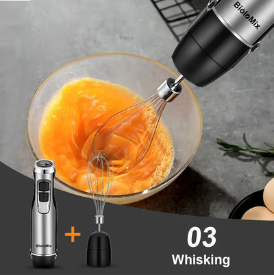 BioloMix 4 in 1 immersion hand blender with chopper