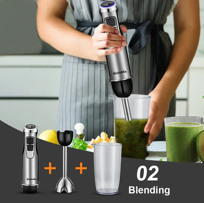 BioloMix 4 in 1 immersion hand blender with chopper