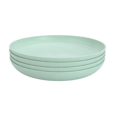 Elevate your table with eco-friendly elegance. These lightweight, durable wheat straw plates are perfect for everyday dining or stylish gatherings.