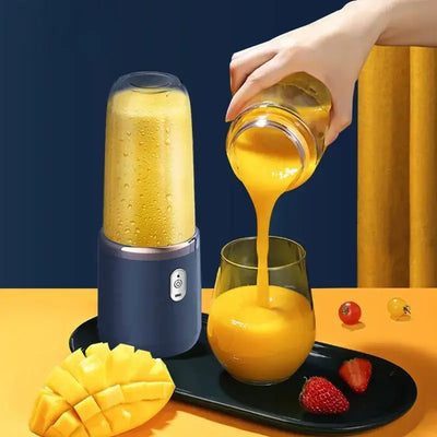 Blend on the go with this powerful 6-blade portable blender. Perfect for smoothies, fresh juice, and ice-crushing anytime, anywhere.