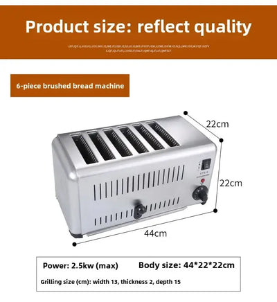 Stainless steel sandwich toaster for breakfast kitchens