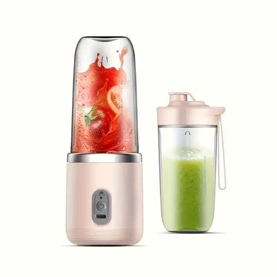 Blend anywhere, anytime. This sleek 2-in-1 portable blender charges via USB and lets you enjoy fresh smoothies and juices on the go.