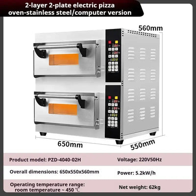 Bake smarter with this multifunctional electric oven—ideal for pizza, pastries, and all your bakery needs. Precision, power, and consistency in every batch.