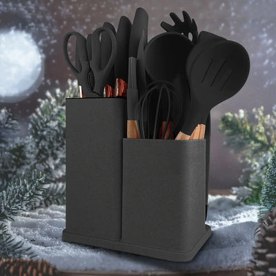 Heat-resistant non-stick cooking tools and knives set