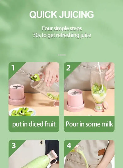 portable milkshake machine with 6 blade design