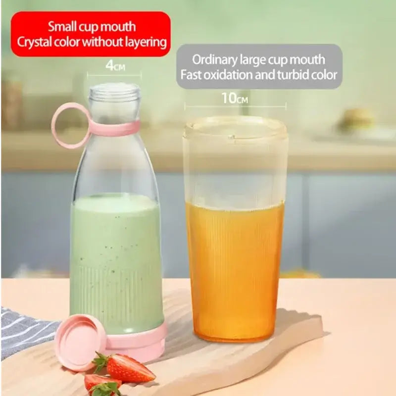 portable milkshake machine with 6 blade design