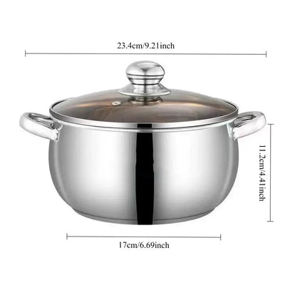 3-ply pots and pans set with stay-cool handles