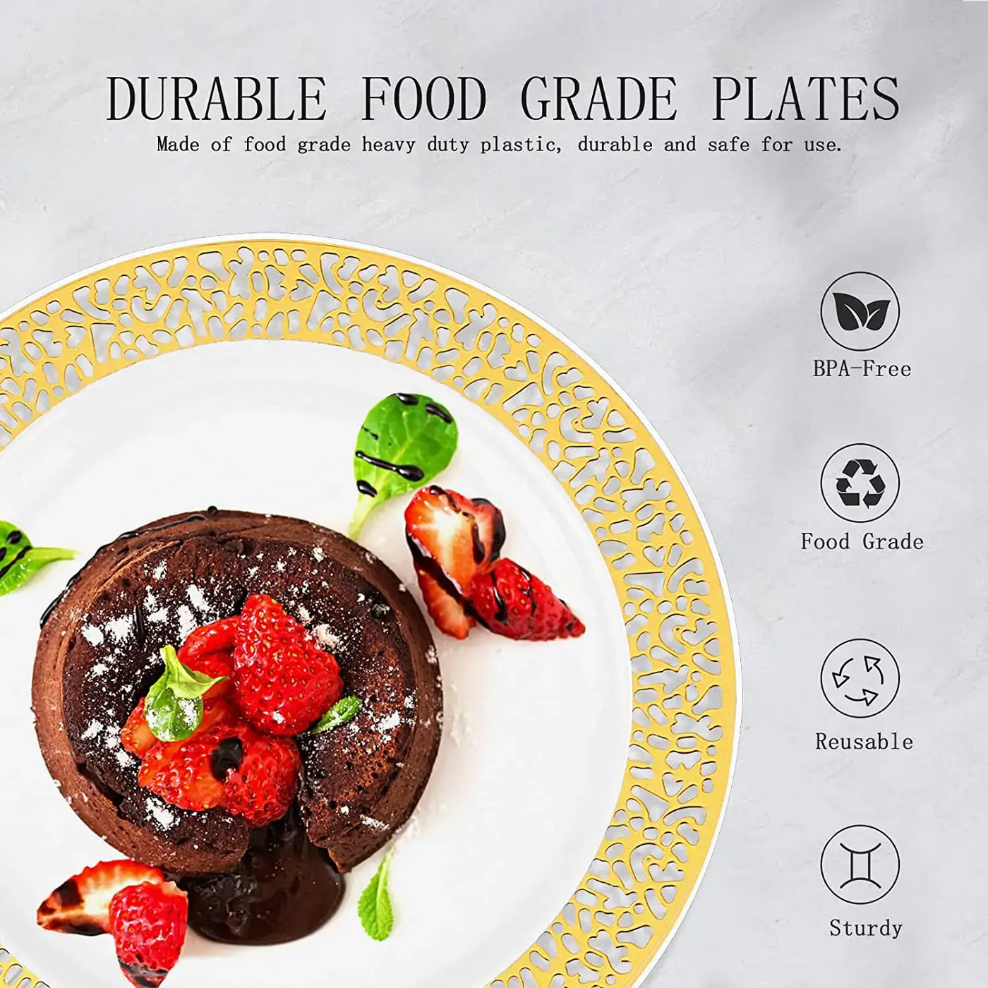Elevate your table with eco-friendly elegance. These lightweight, durable wheat straw plates are perfect for everyday dining or stylish gatherings.