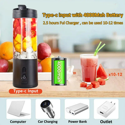 rechargeable fruit juicer portable blender mixer