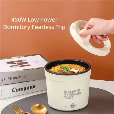 Compact and powerful, this electric heating pot is perfect for quick meals. Ideal for instant noodles, soups, and more — just plug, cook, and enjoy!