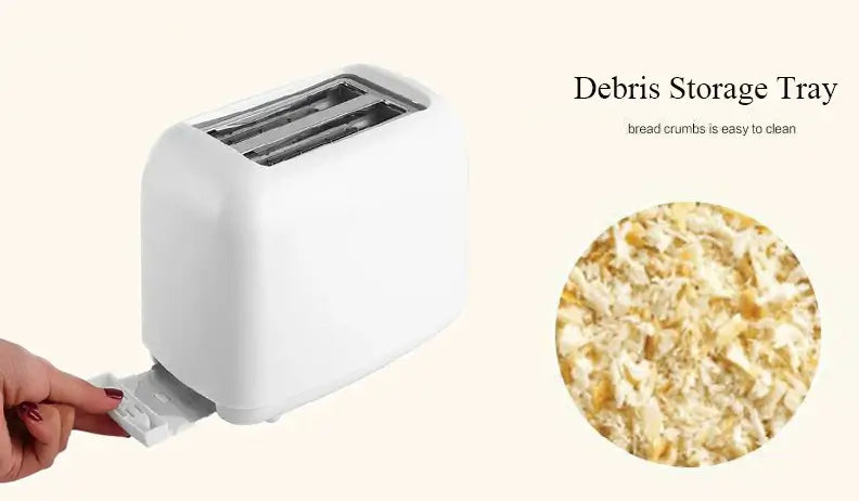 Breakfast made simple with automatic bread toasting.