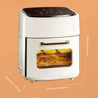 15L smart electric air fryer with digital display panel