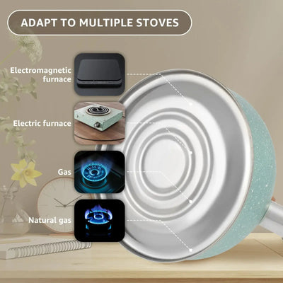 Boil in style with this 3L stainless steel whistle kettle. Thickened design ensures durability, while the whistle alerts you when water’s ready.