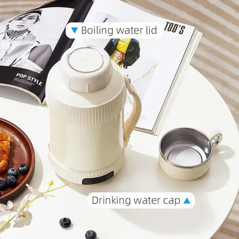 Boil smarter with this 1.2L portable electric kettle. Crafted with 316 stainless steel, it offers precise temperature control, insulation, and auto shut-off safety.