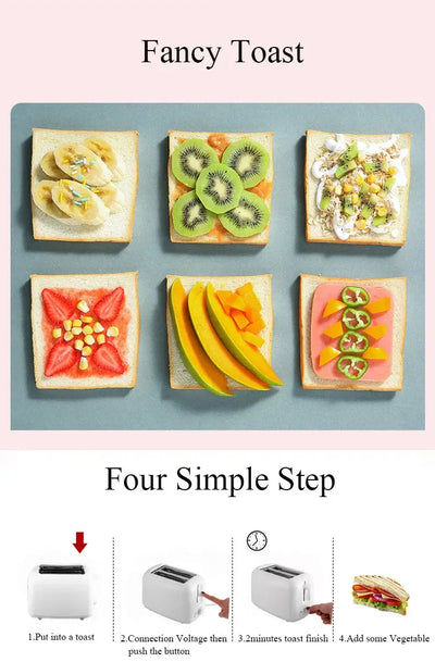  Compact toaster oven for busy family breakfasts.