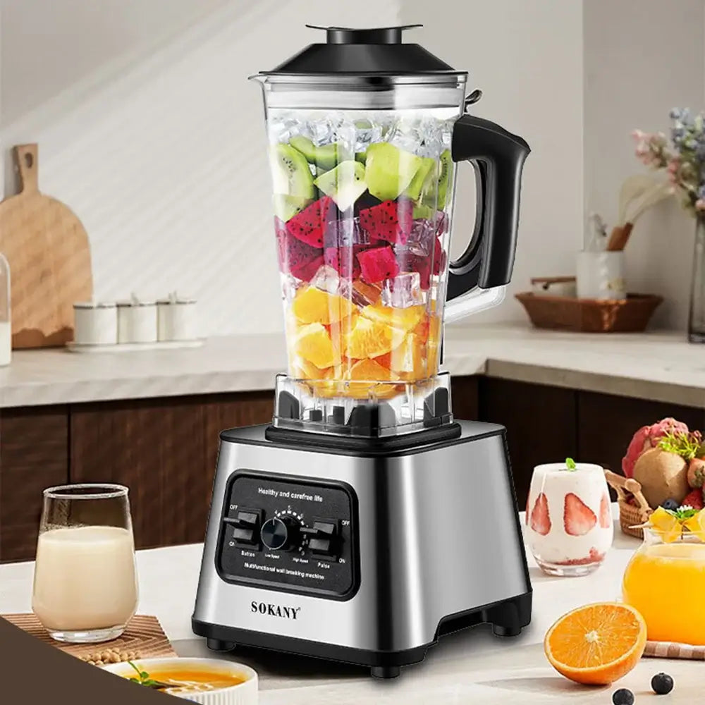 Crush ice, nuts, and fruits in seconds with this 6000W powerhouse. A 2.5L container makes it perfect for big batches of smoothies and more.
