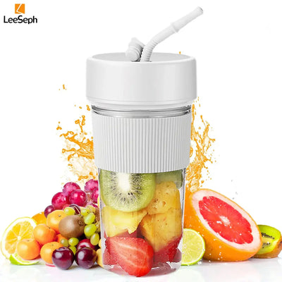 Blend your favorite shakes and smoothies anytime, anywhere with this compact, USB-rechargeable blender—perfect for home, gym, or office.