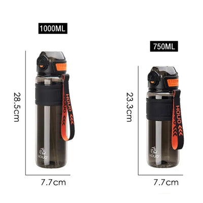Portable gym water bottle for cycling and climbing