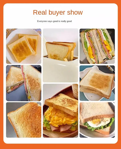 Automatic bread toaster for sandwich and slice heating