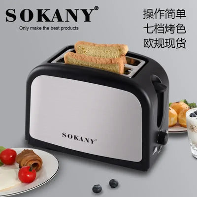 Houselin 2 slice retro toaster on kitchen counter