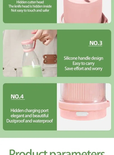 portable milkshake machine with 6 blade design