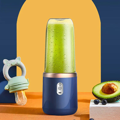 Blend anywhere, anytime. This sleek 2-in-1 portable blender charges via USB and lets you enjoy fresh smoothies and juices on the go.