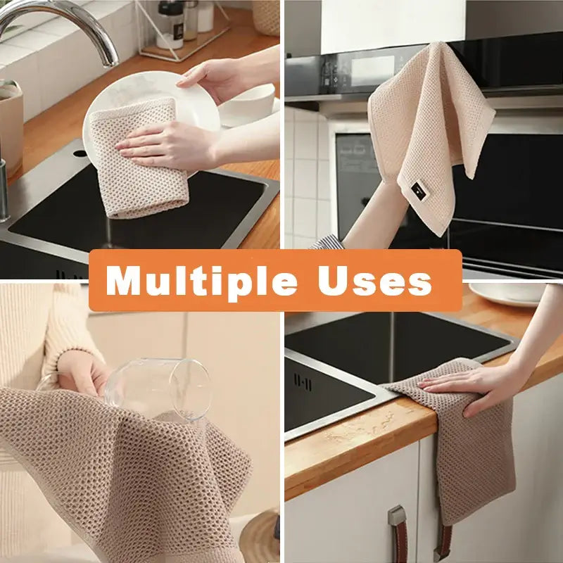 Breathable and gentle cotton face wash towel, ideal for daily skincare and household cleaning tasks.