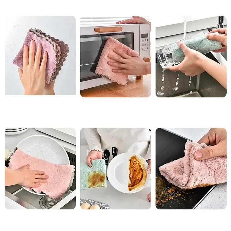Breathable and gentle cotton face wash towel, ideal for daily skincare and household cleaning tasks.