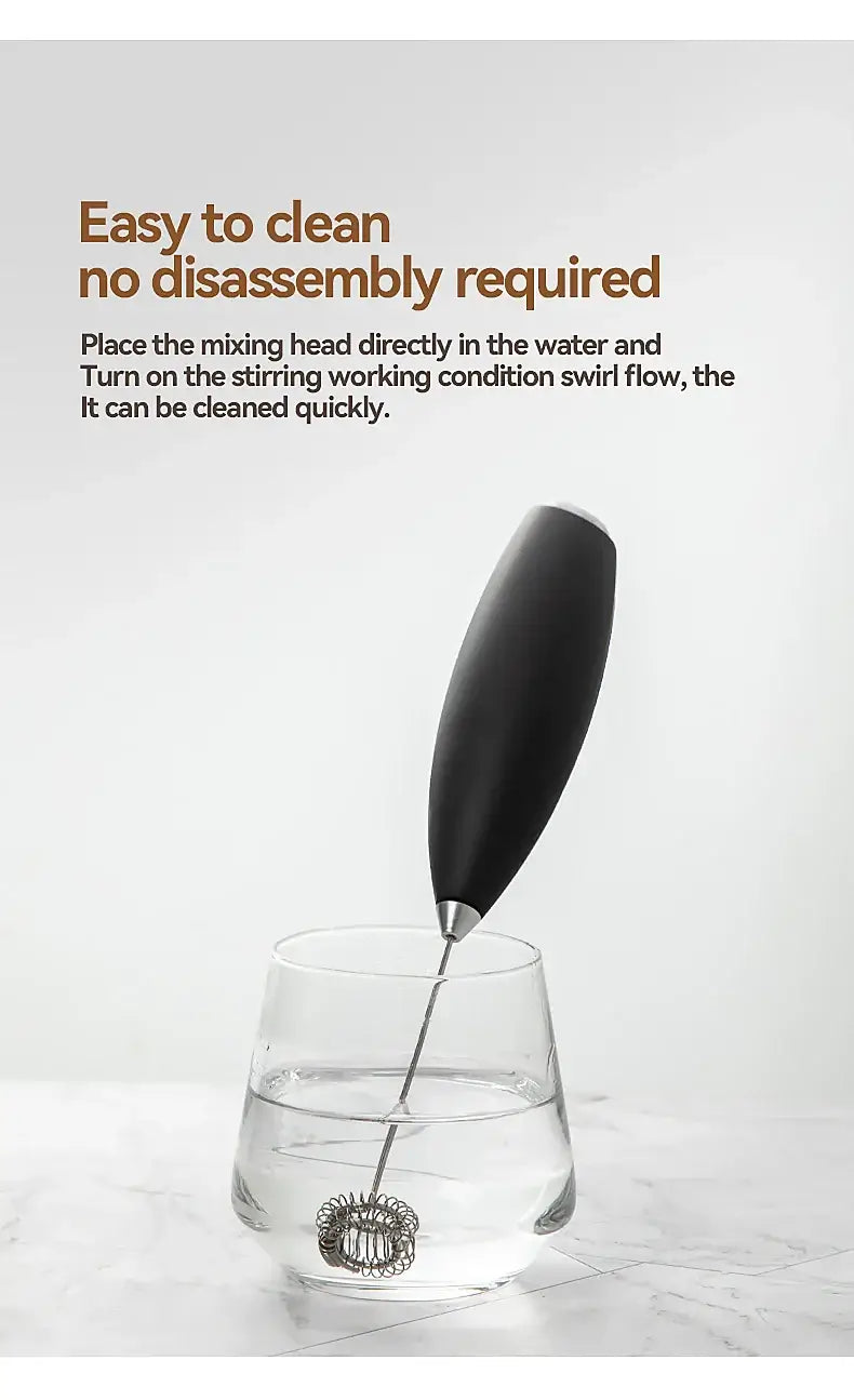 Wireless hand blender for eggs and milk frothing