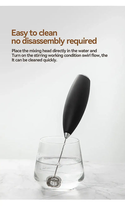 Wireless hand blender for eggs and milk frothing