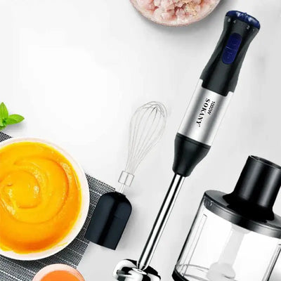 Blend, whisk, and chop with ease! The Houselin 1000W 4-in-1 hand blender offers power and versatility for smoothies, soups, sauces, and more.