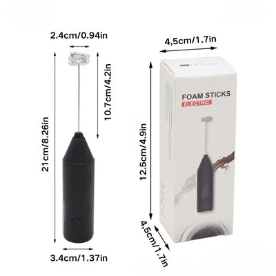 Milk frother for latte, cappuccino, and matcha drinks