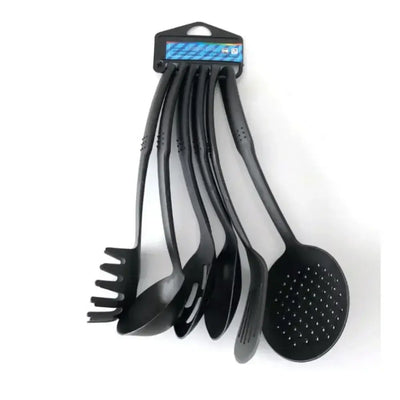 Complete kitchenware set including small frying pan and shovel