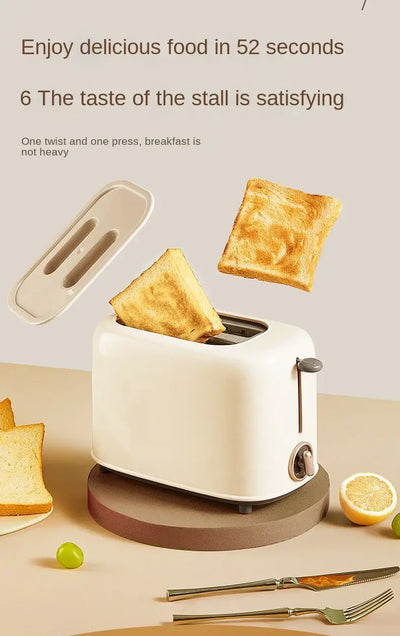 Automatic bread toaster for sandwich and slice heating