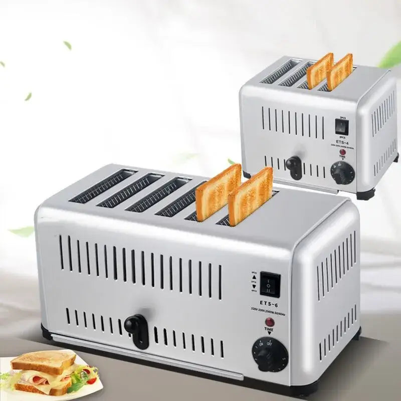 Stainless steel sandwich toaster for breakfast kitchens