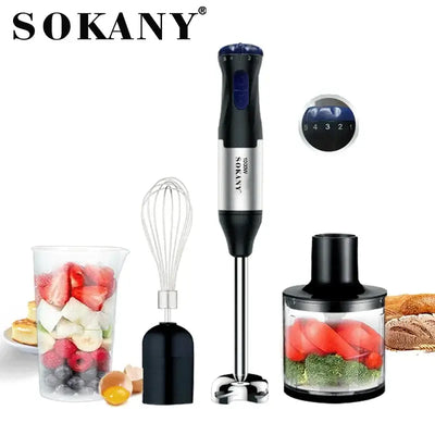 Blend, whisk, and chop with ease! The Houselin 1000W 4-in-1 hand blender offers power and versatility for smoothies, soups, sauces, and more.