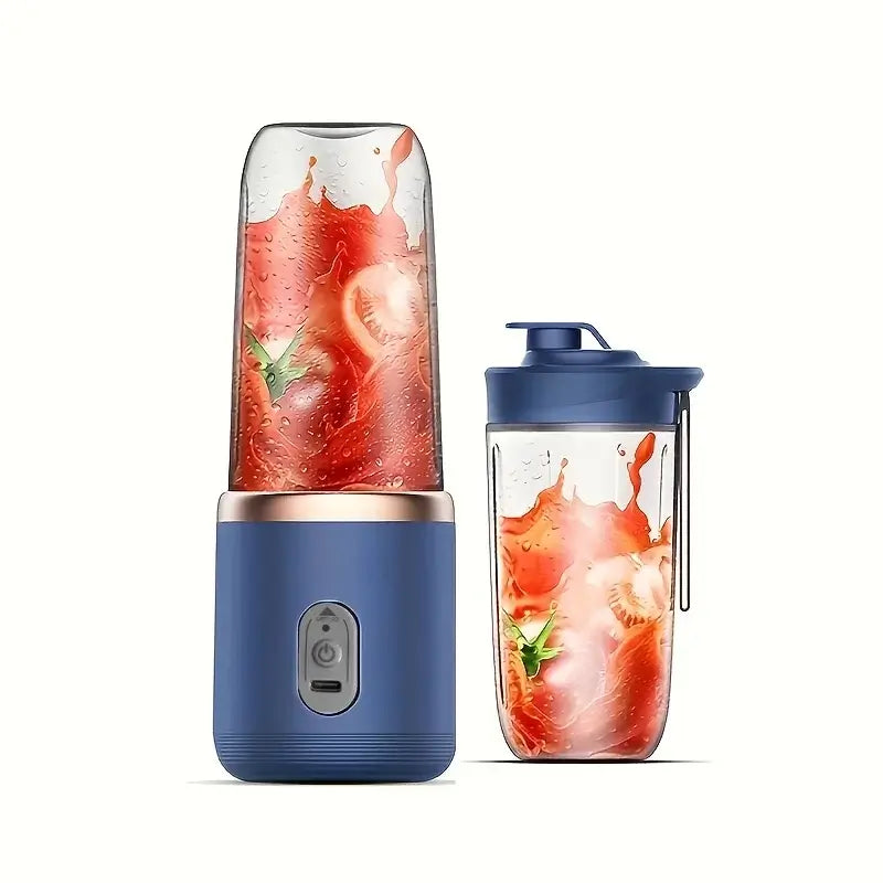 Blend anywhere, anytime. This sleek 2-in-1 portable blender charges via USB and lets you enjoy fresh smoothies and juices on the go.