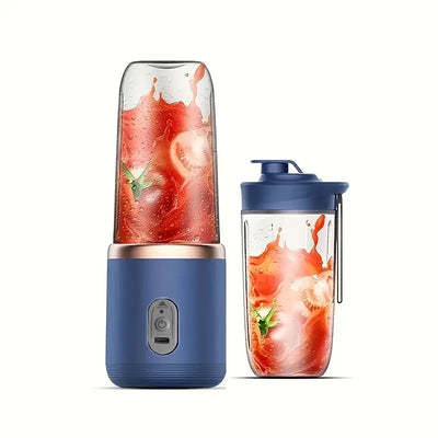 Blend anywhere, anytime. This sleek 2-in-1 portable blender charges via USB and lets you enjoy fresh smoothies and juices on the go.