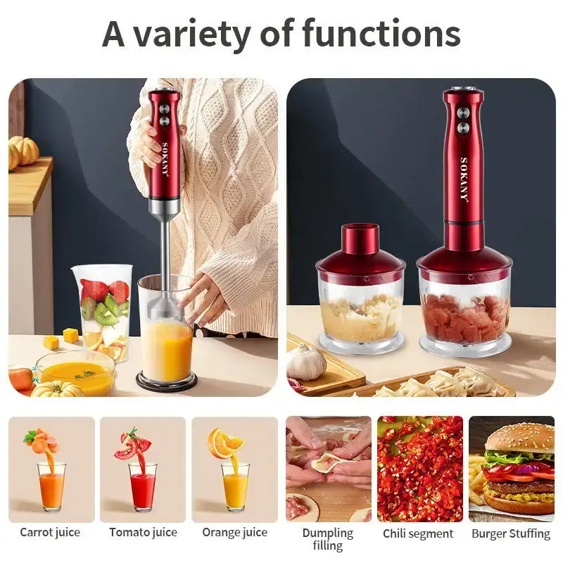 electric immersion hand blender 5 in 1 with whisk