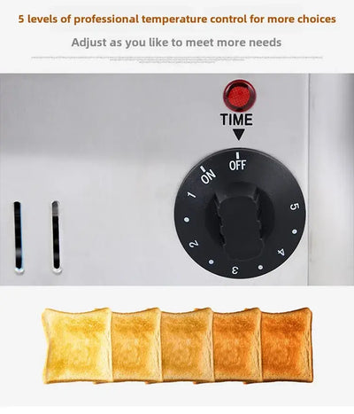 Stainless steel sandwich toaster for breakfast kitchens
