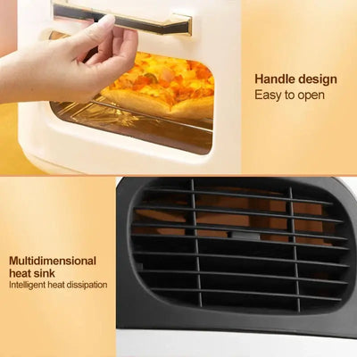 15L smart electric air fryer with digital display panel