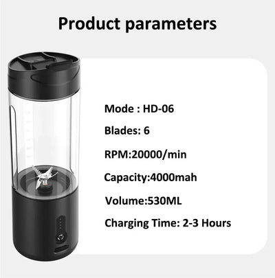 rechargeable fruit juicer portable blender mixer