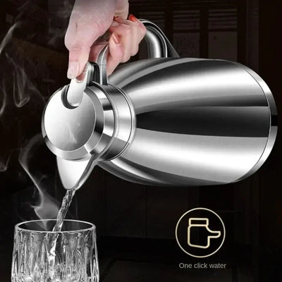Crafted from premium SUS304 stainless steel, this vacuum-insulated Roman kettle keeps beverages hot or cold for hours. Perfect for home or outdoor use.