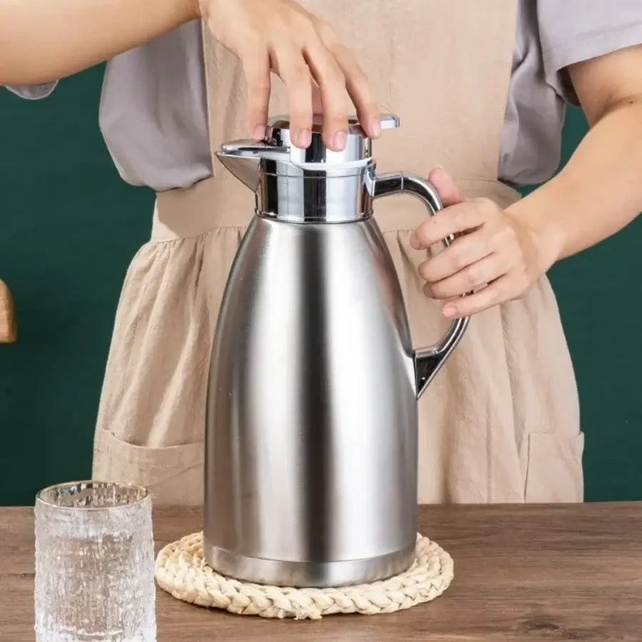 Crafted from premium SUS304 stainless steel, this vacuum-insulated Roman kettle keeps beverages hot or cold for hours. Perfect for home or outdoor use.