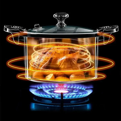 Cook smarter with this 8L Korean-style enamel pressure pot. Non-stick, vacuum-sealed, and perfect for slow stews, soups, and rich broths.