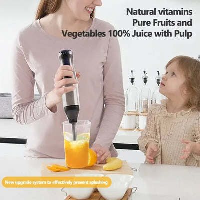 Blend, whisk, and chop with ease! The Houselin 1000W 4-in-1 hand blender offers power and versatility for smoothies, soups, sauces, and more.