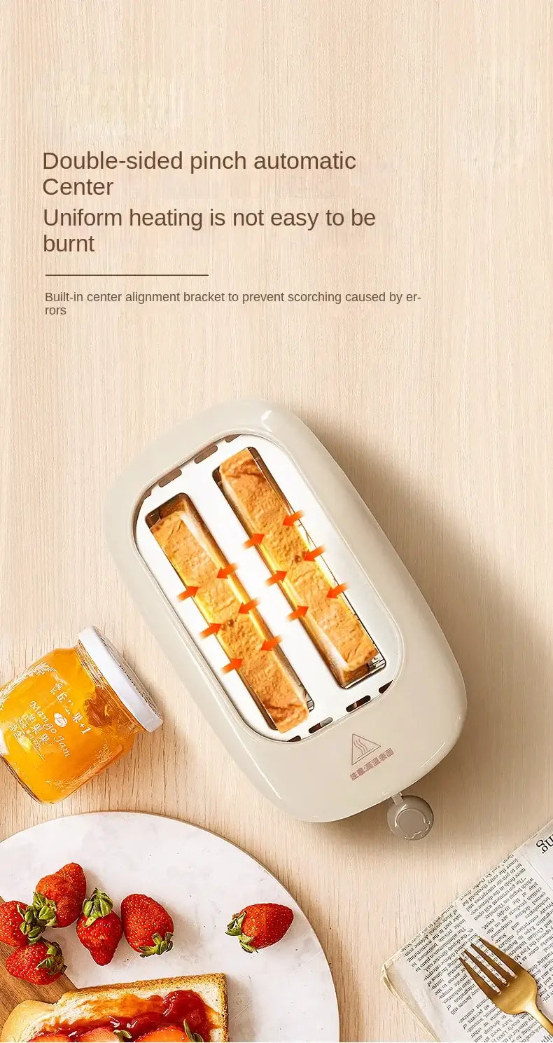 Automatic bread toaster for sandwich and slice heating