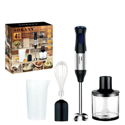Blend, whisk, and chop with ease! The Houselin 1000W 4-in-1 hand blender offers power and versatility for smoothies, soups, sauces, and more.