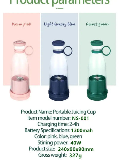 portable milkshake machine with 6 blade design
